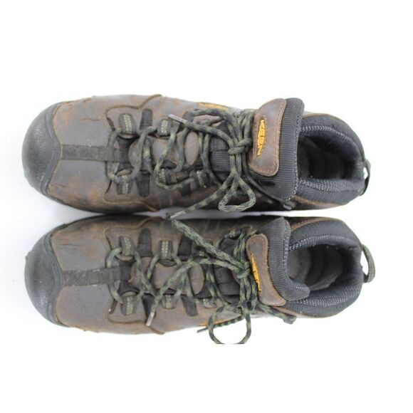 KEEN Detroit XT Mid Brown Leather Lace Up Steel Toe Waterproof Boots Men’s 10.5D - Picture 3 of 10